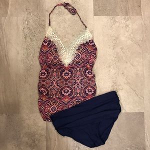 Sea Angel Maternity Tankini, top (L) & bottom (XL)
